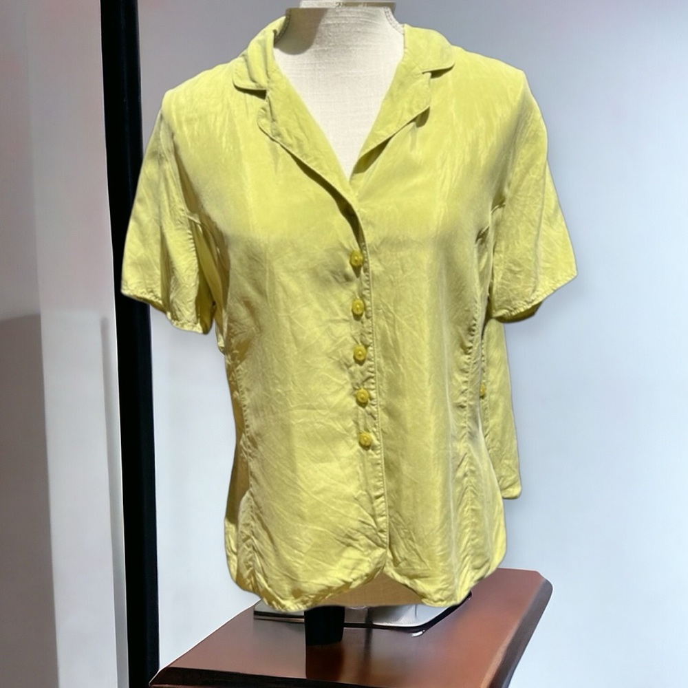 Marks & Spencer Yellow Blouse silk